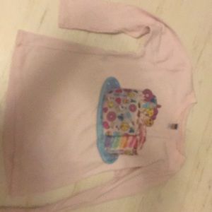 Pink kids royal apperal cake emoji long sleeve
